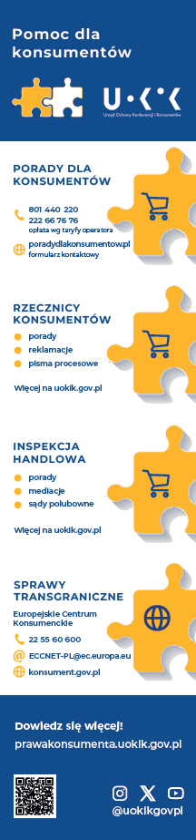 Pomoc dla konsumentów, ulotka